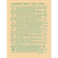 Celtic Trees Poster for Spiritual Decor