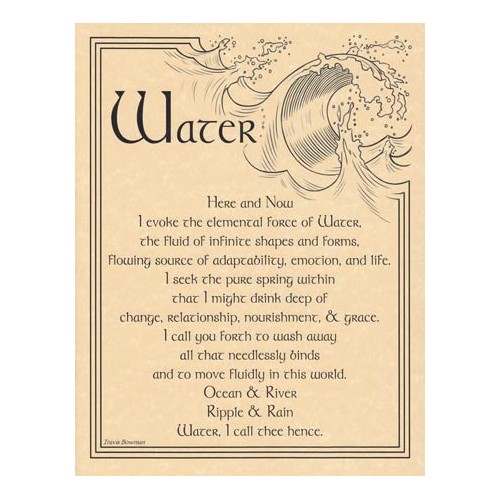 Water Evocation Magic Poster for Rituals