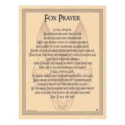 Fox Prayer Spirit Poster