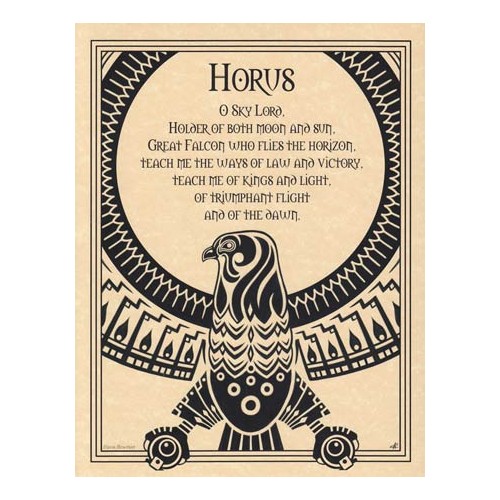 Horus Egyptian God Poster