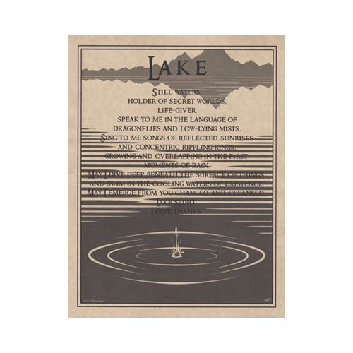 Lake Prayer Poster for Serenity