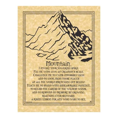 Mountain Prayer Poster for Inspiration