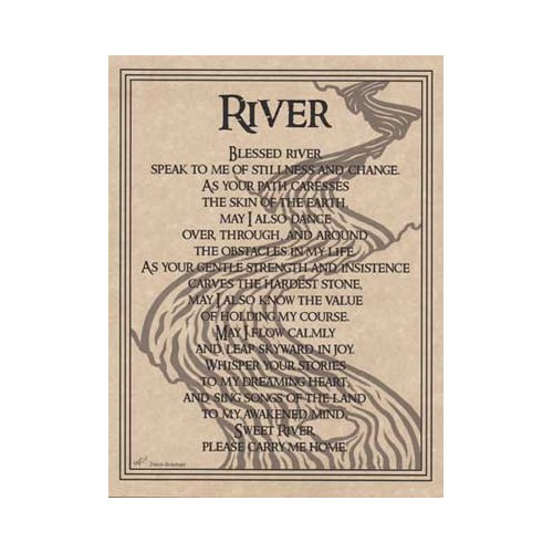 River Prayer Poster 8.5" x 11"