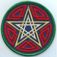 Celtic Pentagram Patch for Spiritual Expression