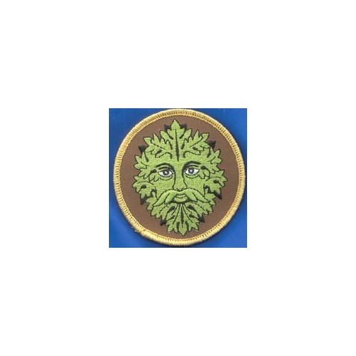 Green Man Iron-On Patch 3 inch