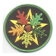 Oak Leaf Pentagram Iron-on Patch