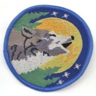 3" Wolf Sew-On Patch for Wilderness Spirit