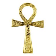 Brass Ankh Symbol 2 3/8" x 4"