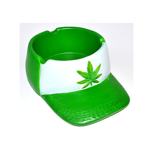 Weed Baseball Cap Ashtray 6 1/4"