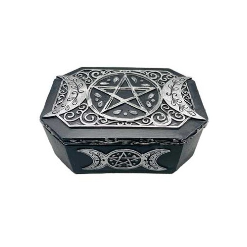 Caja de Tarot Pentagrama para Almacenamiento de Cartas