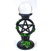 50mm Clear Gazing Ball with Pentagram Stand