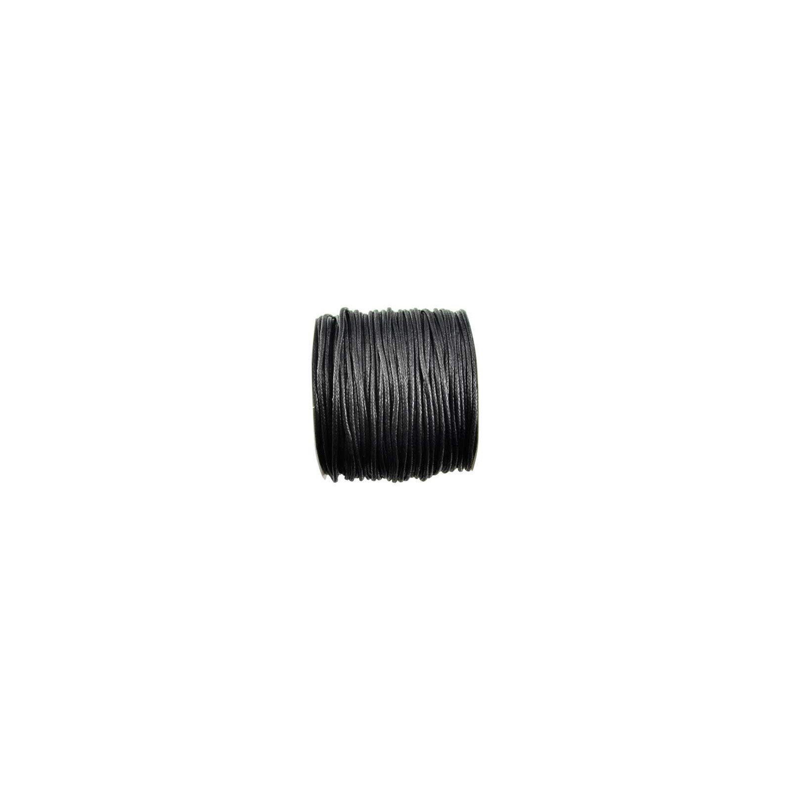 100m Black Waxed Cotton Cord 2mm