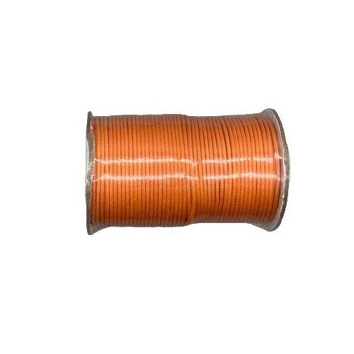 Orange Waxed Cotton Cord for Crafts