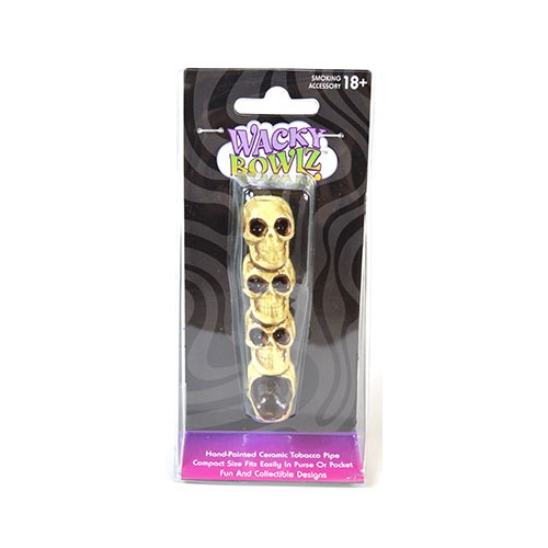 Skulls Pipe Quirky Smoking Accessory Unique Ceramic