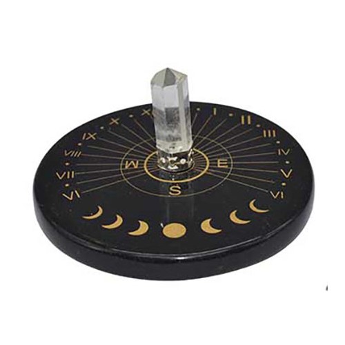 3 Black Agate Moon Phase Sun Clock