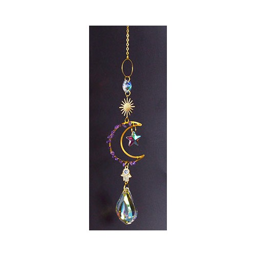 16-Inch Celestial Crescent Sun Catcher