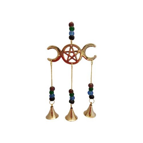 Triple Moon Wind Chime for Home Decor