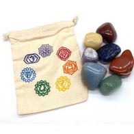 Set de 7 Piedras Tumbled de Chakras para Curación