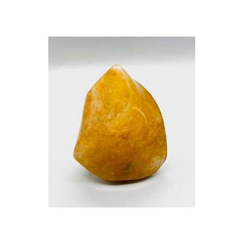 Hematoid Quartz Yellow Flame Shaped Stone for Healing