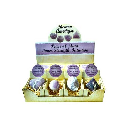 Chevron Amethyst Gift Box Set of 12