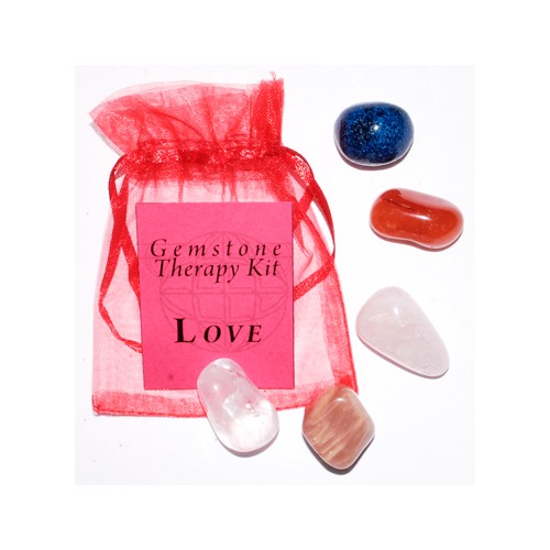 Kit de Terapia de Gemas del Amor para Chakra del Corazón