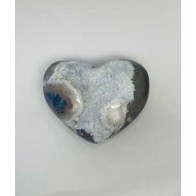 Medium Heart Puffed Druze Agate - Unique Piece