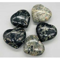 Unique Black and Green Stone Heart