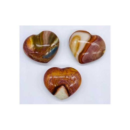 1 1/4" Polychrome Jasper Heart for Creativity