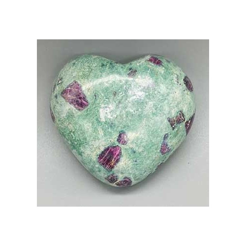 3" Ruby Zoisite Heart for Emotional Growth