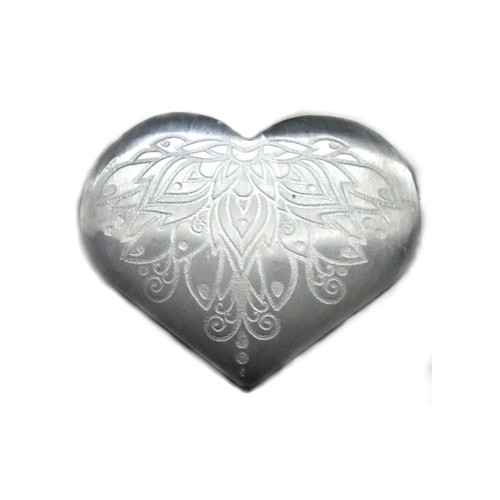 Selenite Heart Lotus for Cleansing and Protection