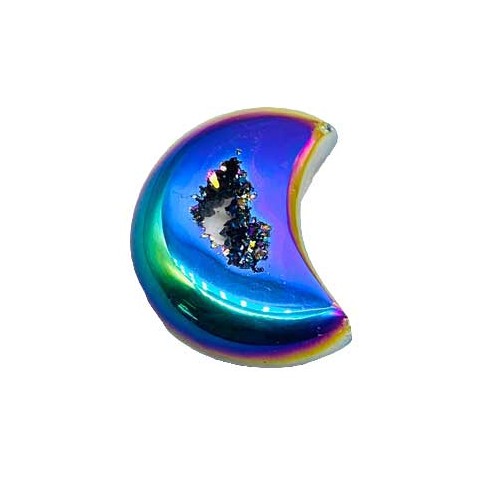 Moon Rainbow Geode for Home Decoration