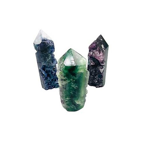 Natural Fluorite Obelisk 0.7-1.2 lbs for Healing and Balance