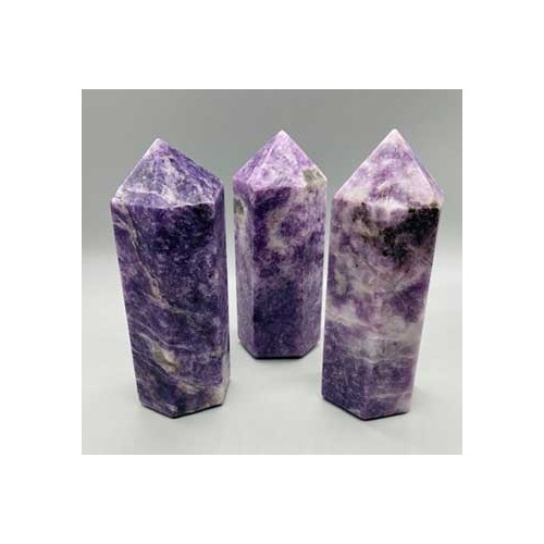 5+" Lepidolite Obelisk for Tranquility