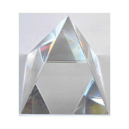 Pirámide de Cristal de 10cm para Decoración Elegante