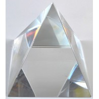 10cm Crystal Pyramid for Elegant Décor