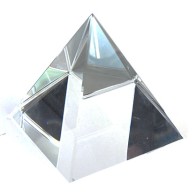 6cm Crystal Pyramid for Home Decor