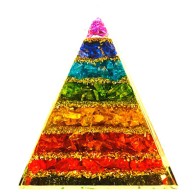 Orgone 7 Chakra Pyramid for Energy Balancing