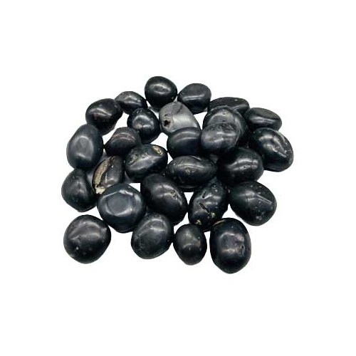 1 lb Agni Manitite Black Tumbled Stones for Energy Boost