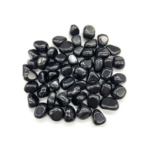 Piedras Tumbled de Obsidiana Negra de 1 lb para Enraizar 