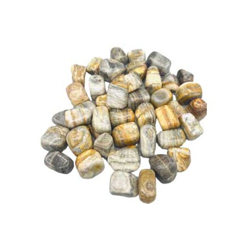 Piedras Pulidas de Ónix Rayadas, 1 lb para Sanación