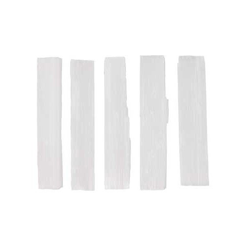 Set of 5 Selenite Mini Sticks 4 inches