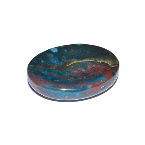 Bloodstone Worry Stone for Grounding and Healing