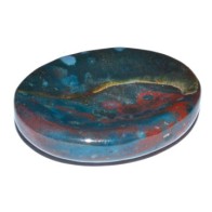 Bloodstone Worry Stone for Grounding and Healing