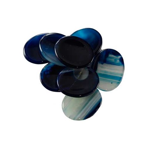 Blue Onyx Worry Stone Unique Crystal Therapy