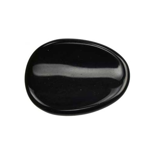 Black Obsidian Worry Stone for Stress Relief