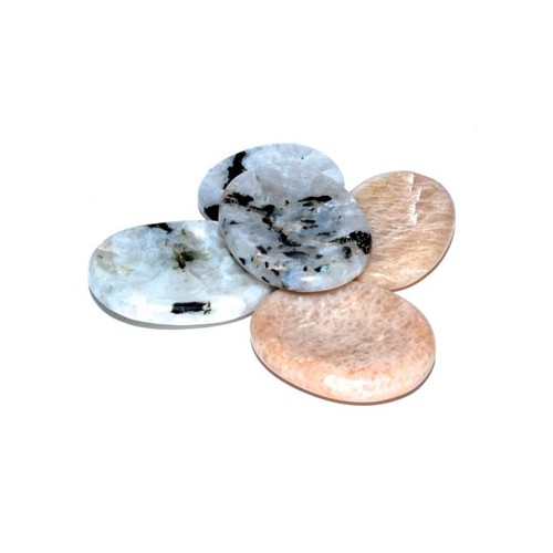 Moonstone Worry Stone for Stress Relief