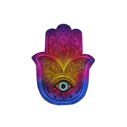 6" Hamsa Hand Incense Burner for Rituals