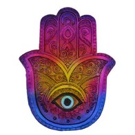 6" Hamsa Hand Incense Burner for Rituals