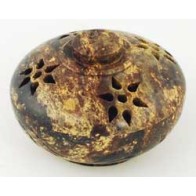 Soapstone Floral Incense Burner for Aromatherapy