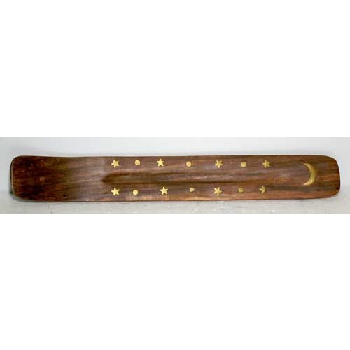 Curved Wooden Ash Catcher for Incense